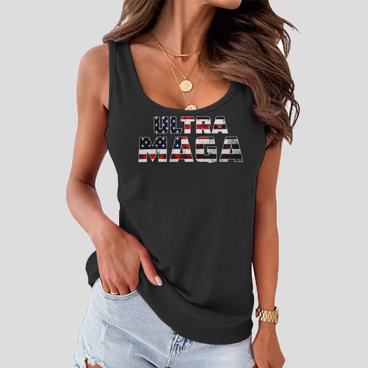 Ultra Maga King Trump Biden 2024 Great Women Flowy Tank