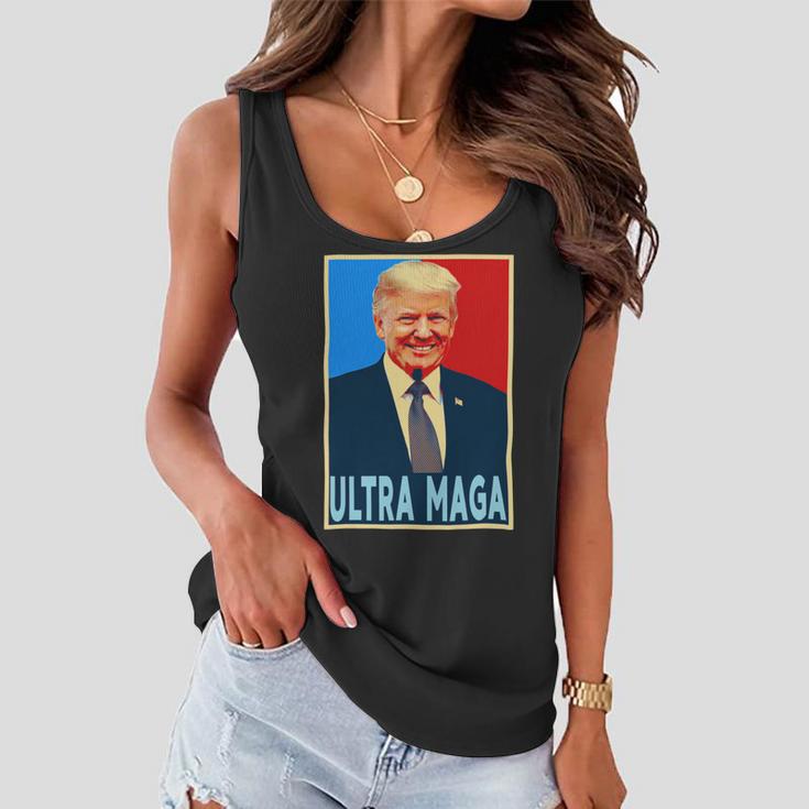 Ultra Maga President Donald Trump Gift Women Flowy Tank