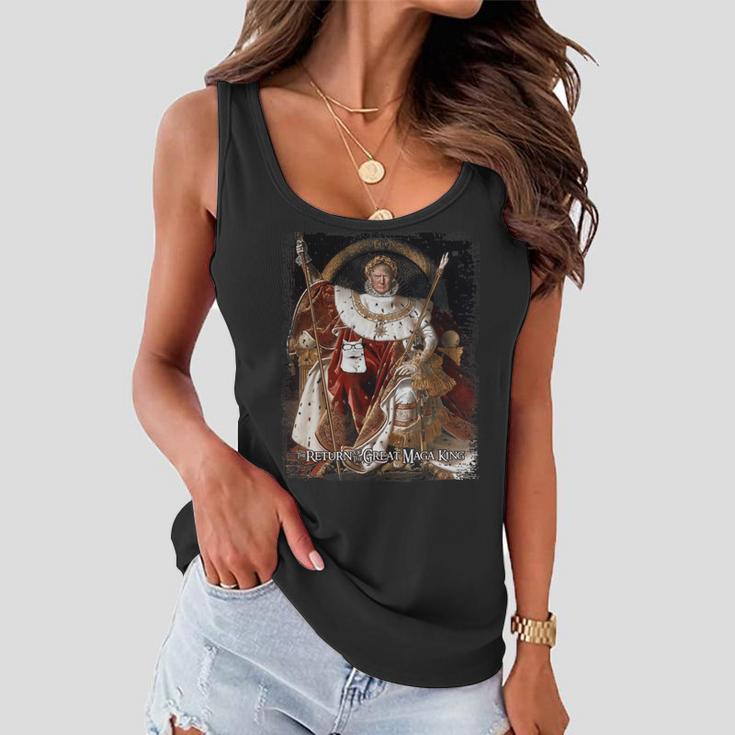 Ultra Maga The Return Of The Great Maga King Fun Trump Women Flowy Tank