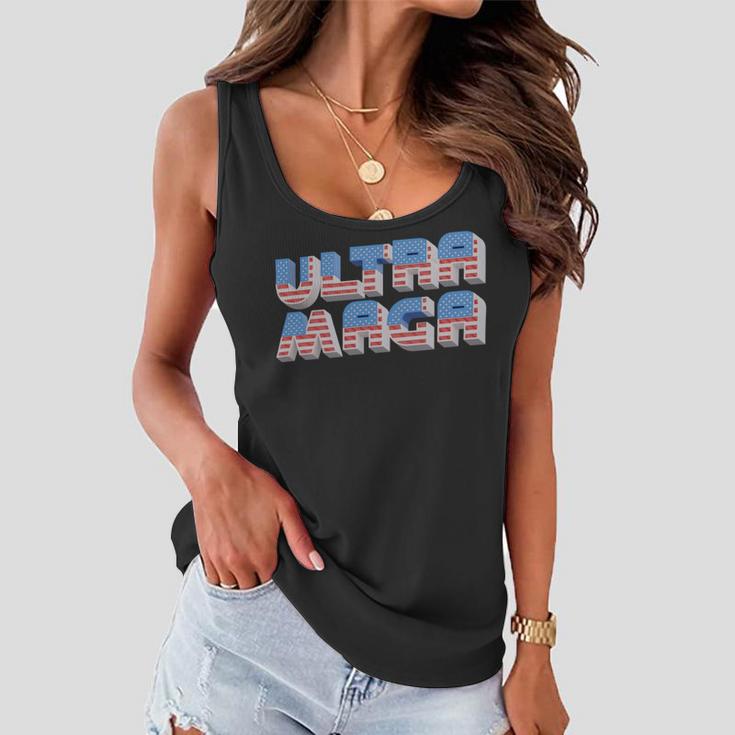 Ultra Maga Tshirt Proud Ultra Maga Make America Great Again America Tshirt United State Of America Women Flowy Tank