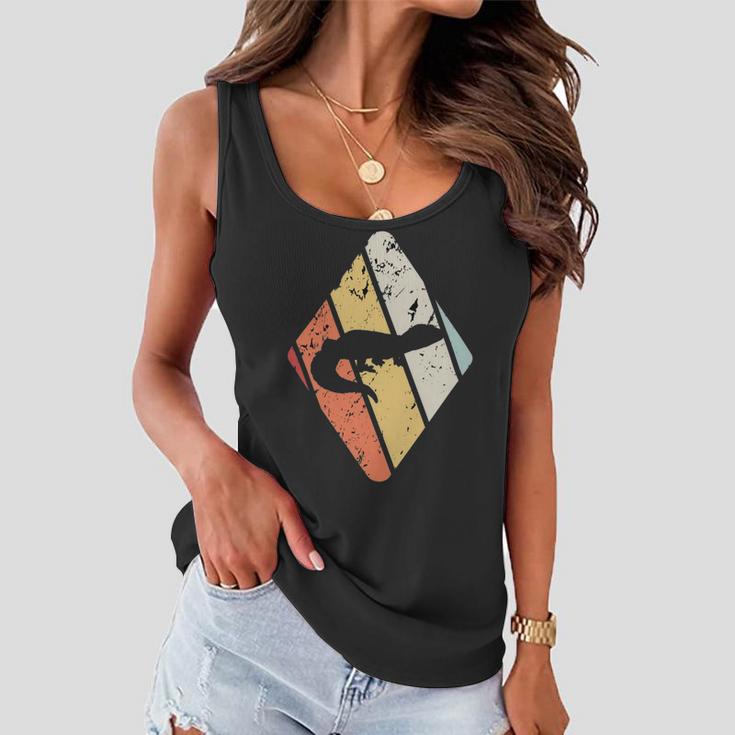 Vintage Lizard Retro For Animal Lover 171 Shirt Women Flowy Tank