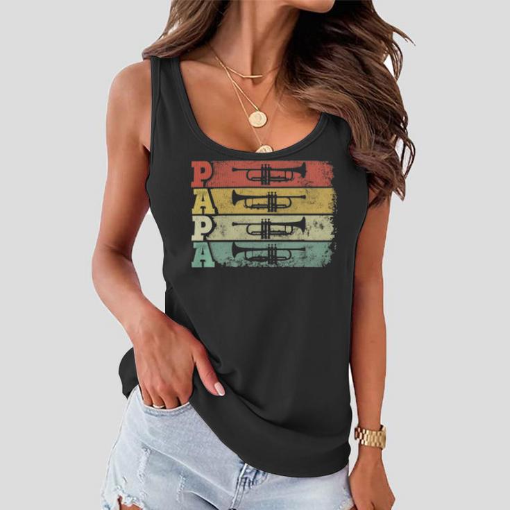 Vintage Trumpet Cool Retro Trumpet Player 163 Shirt Women Flowy Tank