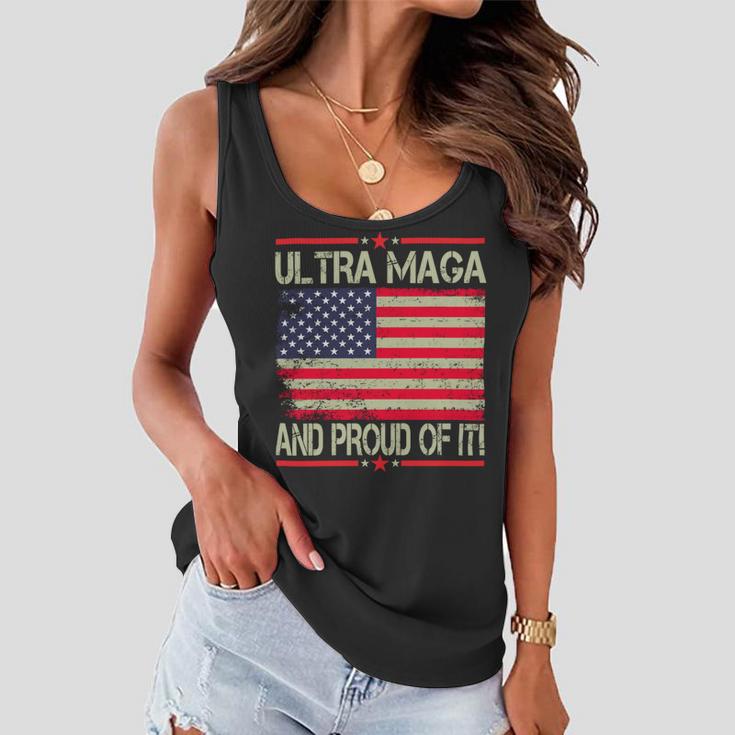 Vintage Ultra Maga And Proud Of It V2 Women Flowy Tank