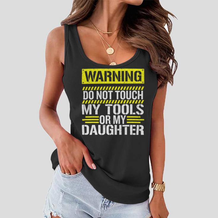 Warning Do Not Touch My Tools 196 Shirt Women Flowy Tank