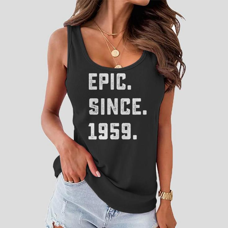 Womens 63Rd Birthday Gift Vintage Epic Since 1959 63 Years Old Women Flowy Tank