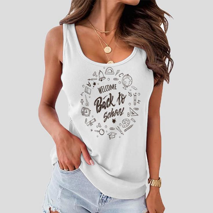 Buy Welcome Back To School Women Flowy Tank