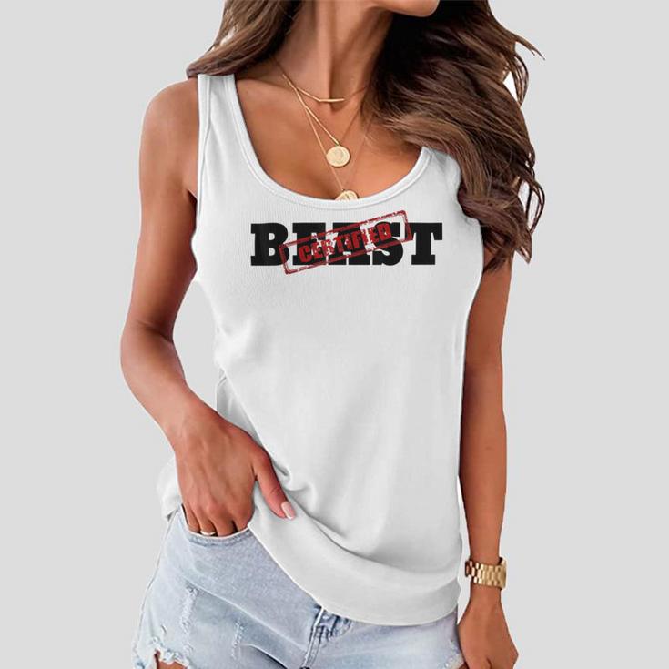 Certified Beast Athletic Workout Fitness 486 Trending Shirt Women Flowy Tank