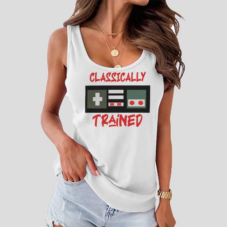 Classically Trained Shirt Funny Gamer Shirt Gamer Shirt Video Game Shirt Gamer Gift Funny Musician Shirt Women Flowy Tank