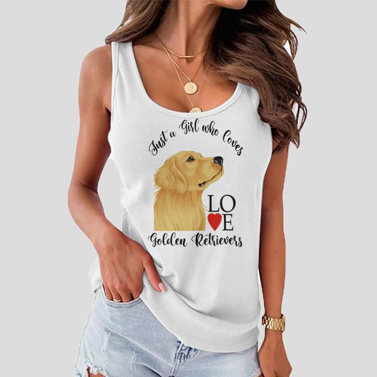 Copy Of Justagirlwholovesgoldenretrievers Women Flowy Tank