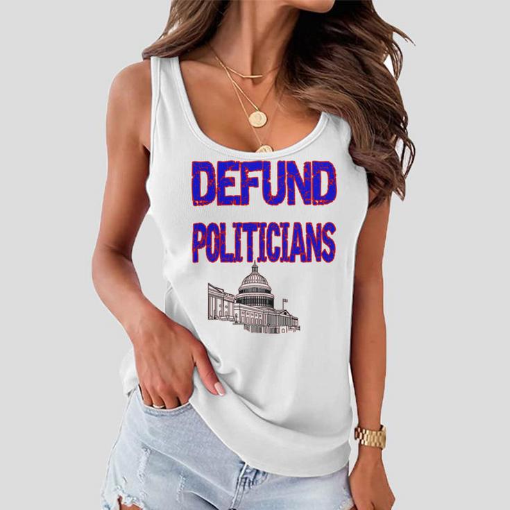 Defund Politicians Women Flowy Tank