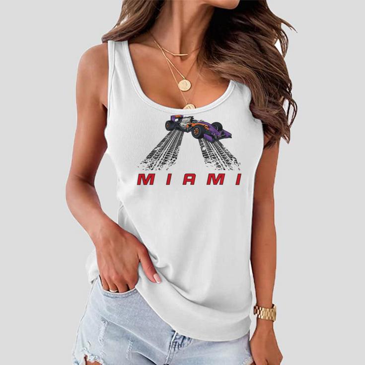 F 1 Miami Gp Aqua Women Flowy Tank