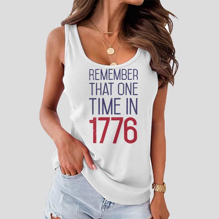 Fourth Of July Remember 1776 Funny 743 Shirt Women Flowy Tank