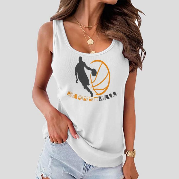 Funny Basketball Gift For Basketball Lovers Women Flowy Tank