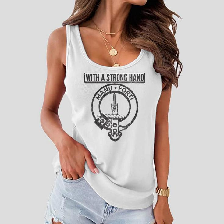 Mackay Family Crest Tee Clan Badge Surname Coat Of Arms Women Flowy Tank