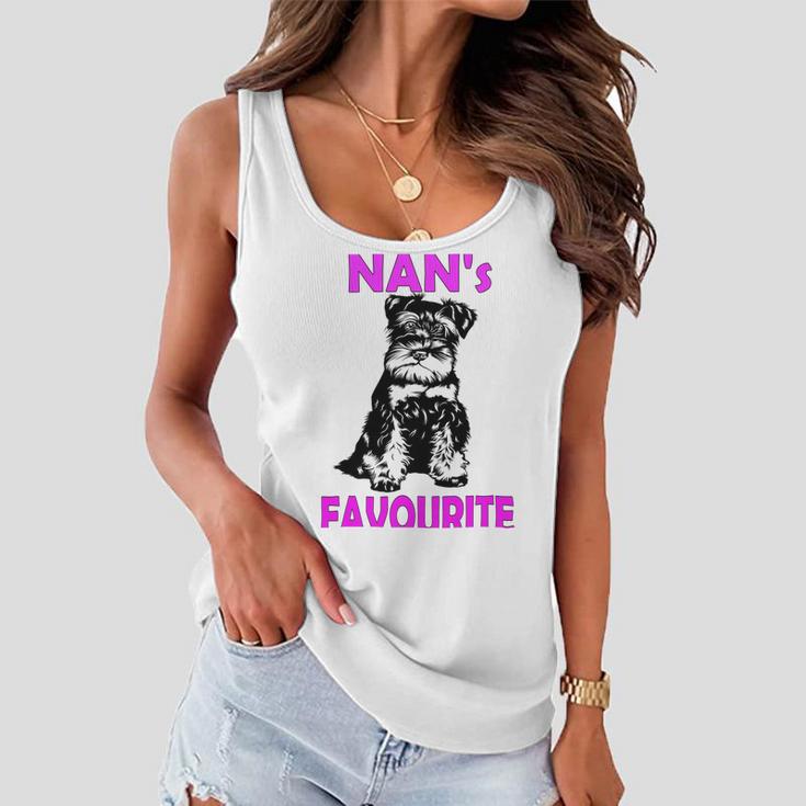 Miniature Schnauzer At Home Nans Favourite Multi Tasking Dog Women Flowy Tank