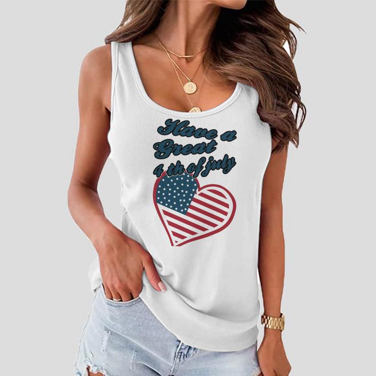 Official Have A Great 4Th Of July Women Flowy Tank