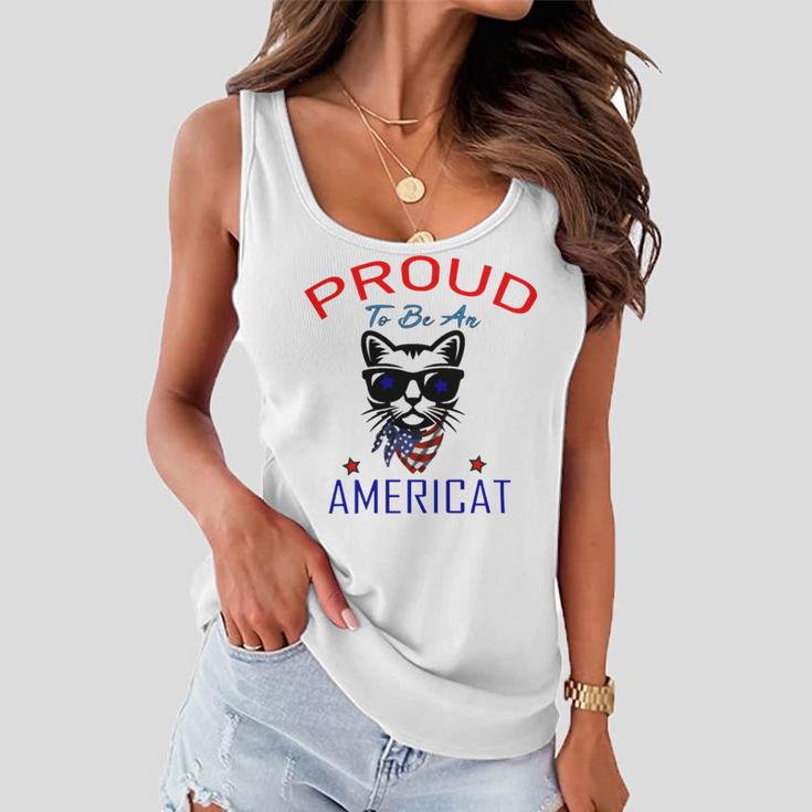 Proud To Be An Americat 808 Shirt Women Flowy Tank