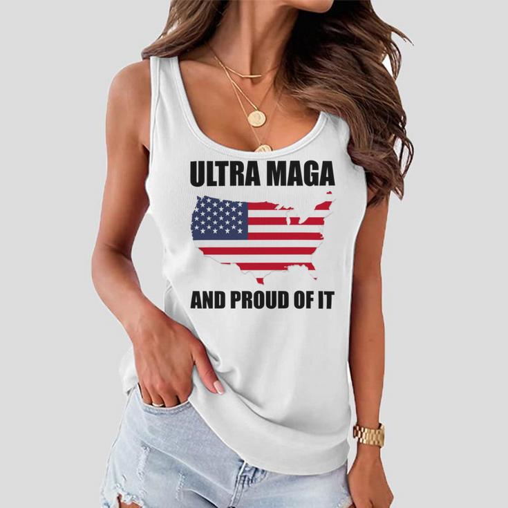 Ultra Maga And Proud Of It V6 Women Flowy Tank