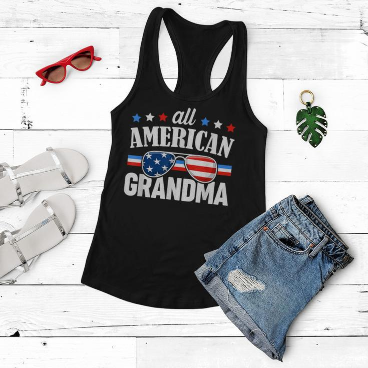 All American Grandma 4Th Of July Usa Family Matching Outfit Women Flowy Tank