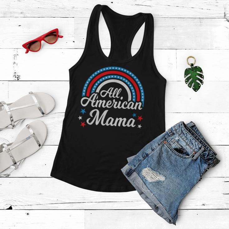 All American Mama- Funny 4Th Of July Family Matching Women Flowy Tank