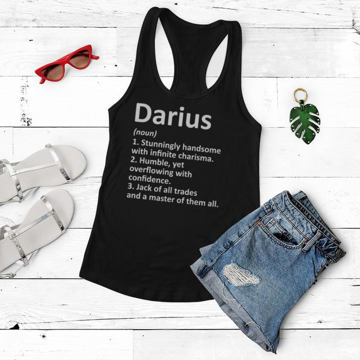 Darius Definition Personalized Name Funny Birthday Gift Idea Women Flowy Tank