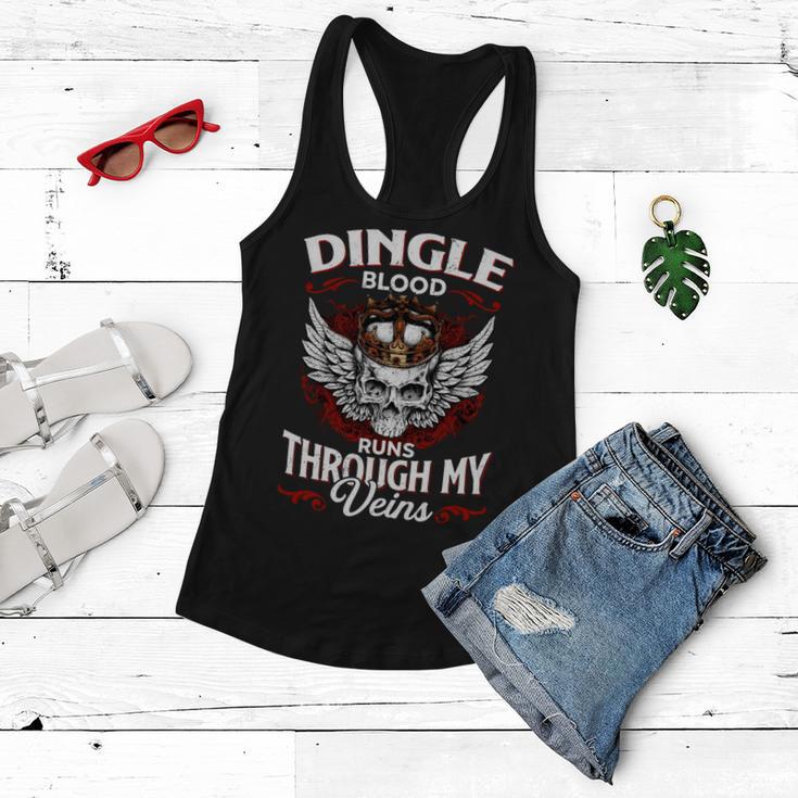 Dingle Blood Runs Through My Veins Name V2 Women Flowy Tank