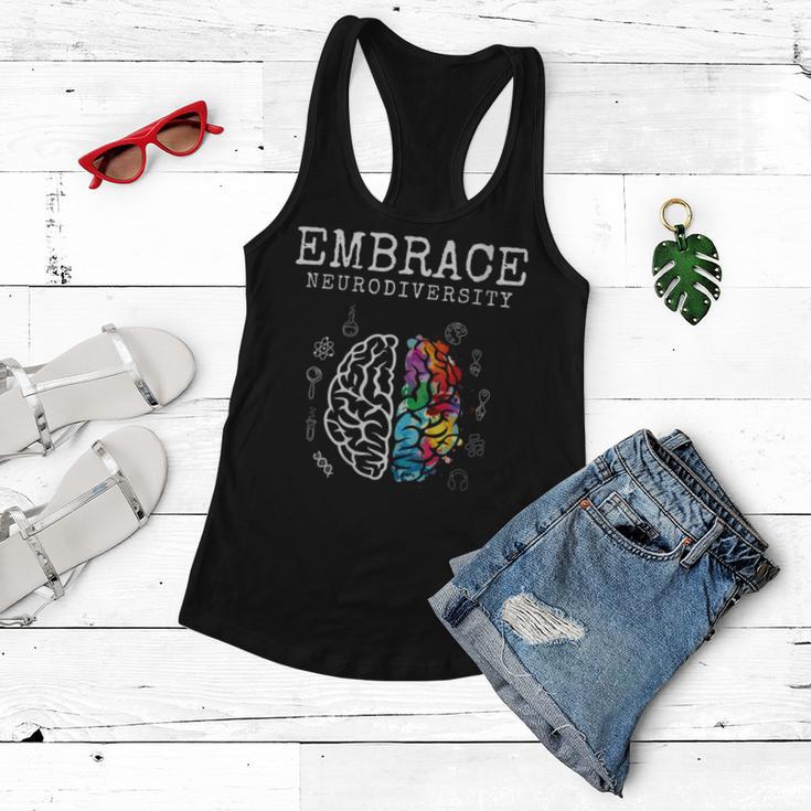 Embrace Neurodiversity Funny V2 Women Flowy Tank