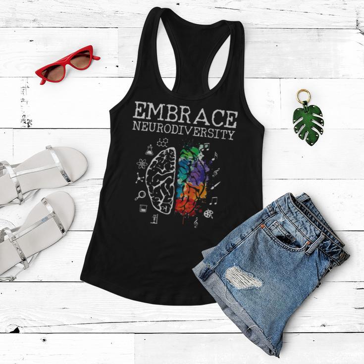 Embrace Neurodiversity Funny V5 Women Flowy Tank