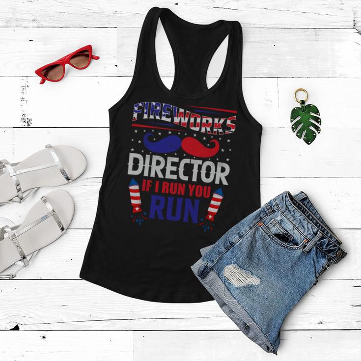 Fireworks Director If I Run You Run Women Flowy Tank