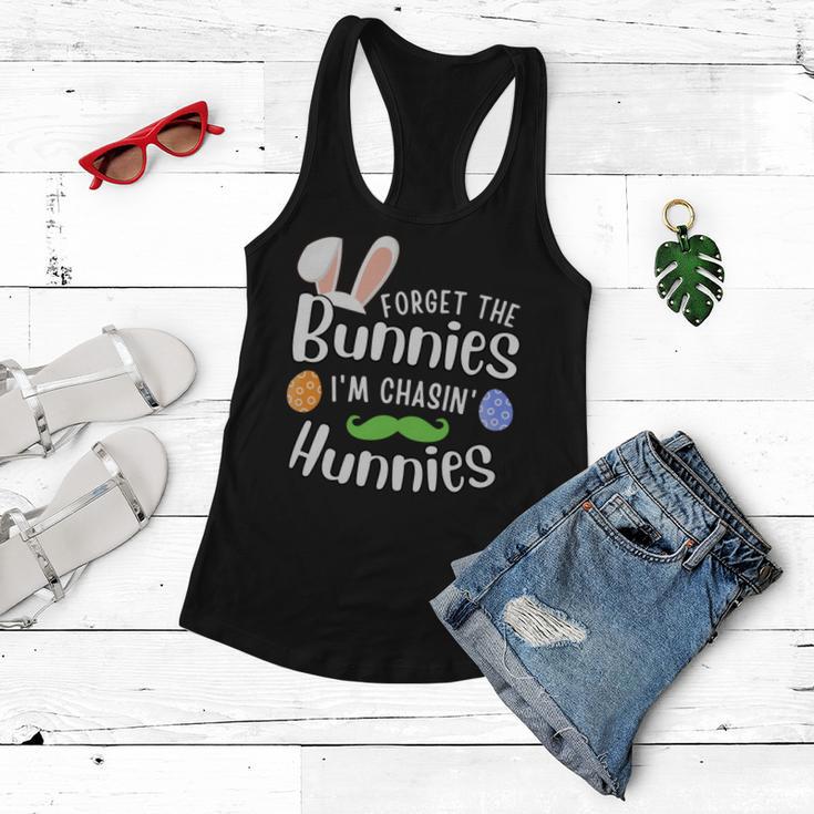 Forget The Bunnies Im Chasing Hunnies Funny Boys Easter Gift Women Flowy Tank