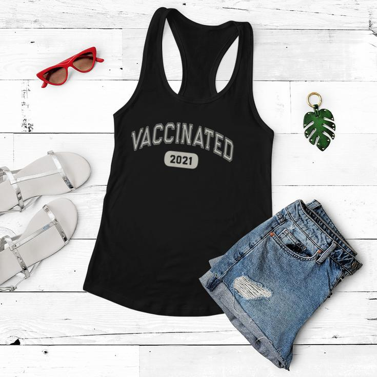 Fully VACCINATED 2021 Pro Science I Got Vaccine Shot Red Women Flowy Tank