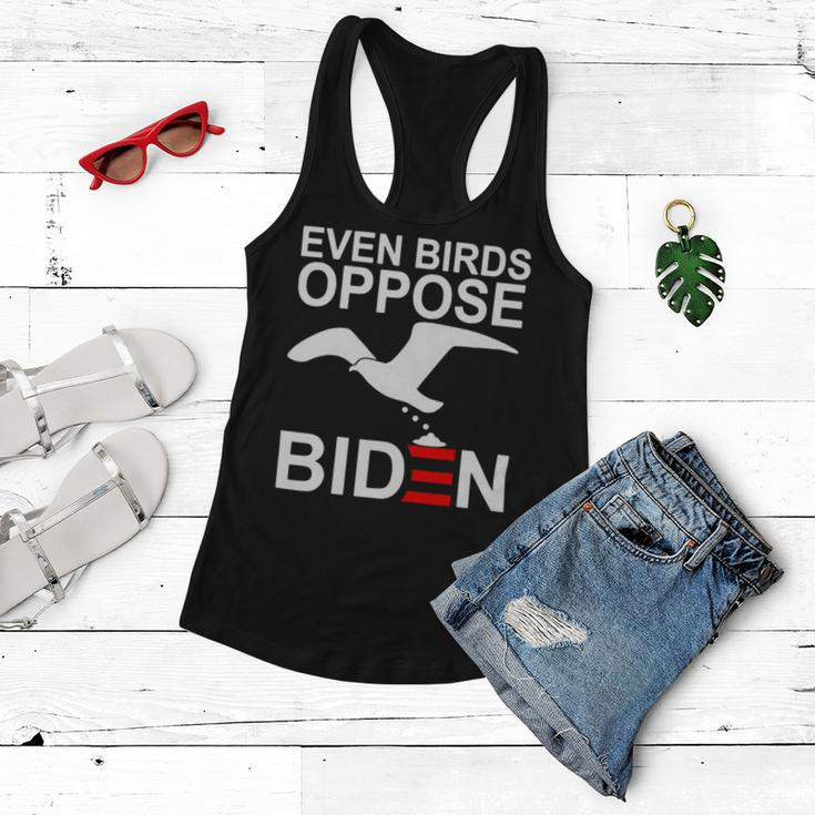 Funny Even Birds Oppose Biden Women Flowy Tank