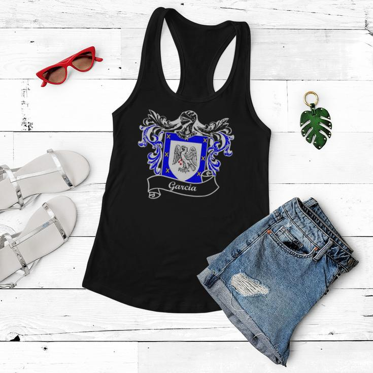 Garcia Coat Of Arms Surname Last Name Family Crest Women Flowy Tank