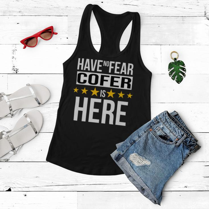 Have No Fear Cofer Is Here Name Women Flowy Tank