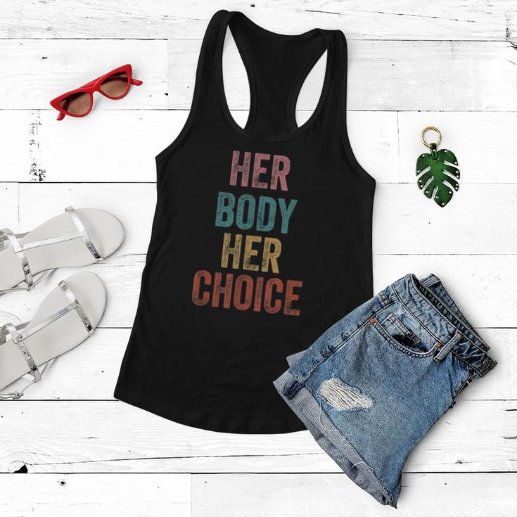 Her Body Her Choice Womens Rights Pro Choice Feminist Women Flowy Tank