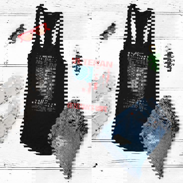 Im The Veteran And The Veterans Wife - Female Veterans Women Flowy Tank Im The Veteran And The Veterans Wife - Female Veterans Women Flowy Tank