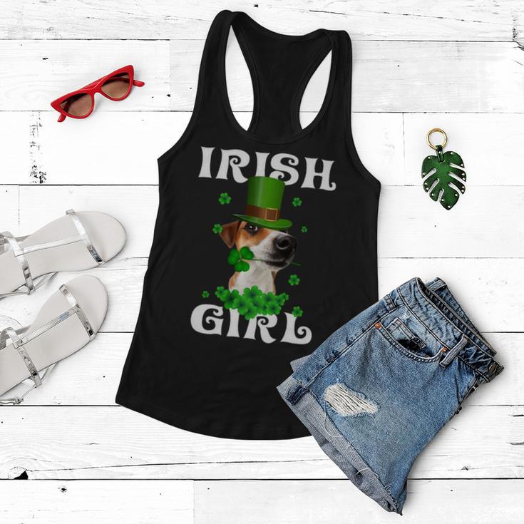 Jack Russell Terrier Patricks Day For Dog Lovers Women Flowy Tank