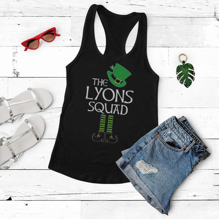 Lyons Name Gift The Lyons Squad Leprechaun Women Flowy Tank