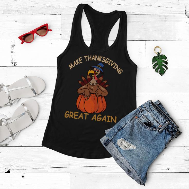 Make Thanksgiving Great Again Funny 1 Shirt Women Flowy Tank