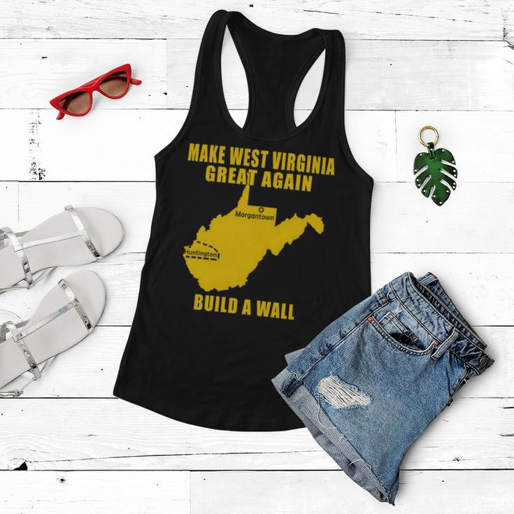 Make West Virginia Great Again Build A Wall Women Flowy Tank