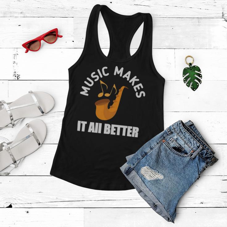 Music Makes It All Better 761 Shirt Women Flowy Tank