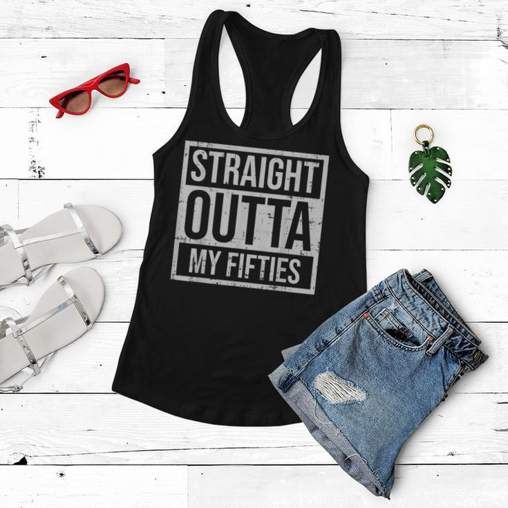 Straight Outta Fifties 50S Sixty 60 Years 60Th Birthday Gift Women Flowy Tank