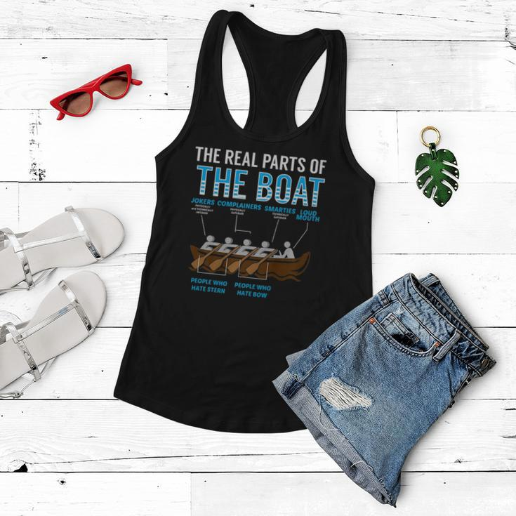 The Real Parts Of The Boat Rowing Gift Women Flowy Tank
