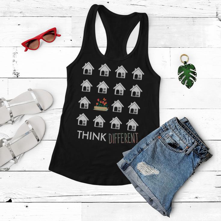 Think Different Build Gardens Not 559 Shirt Women Flowy Tank