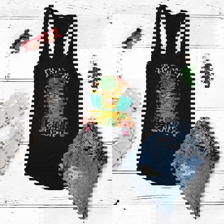This Is My Hawaiian Vintage Dabbing Pineapple Glasses Summer Women Flowy Tank