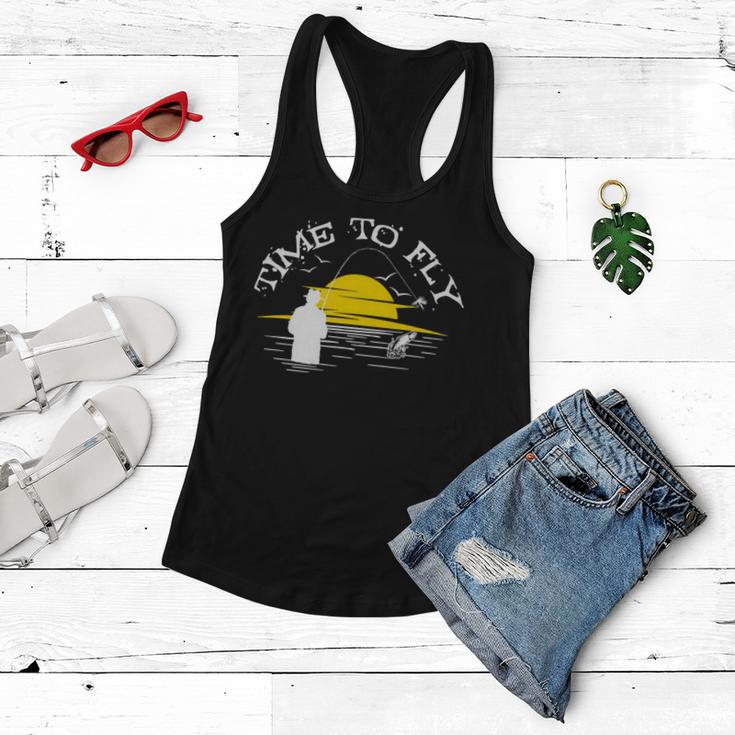 Time To Fly Fish 49 Trending Shirt Women Flowy Tank