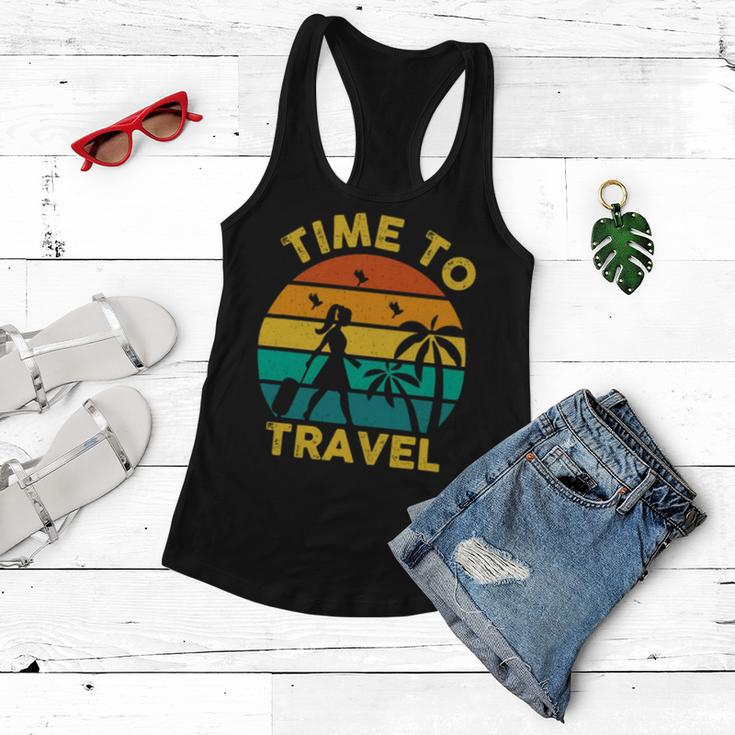 Time To Travel 807 Trending Shirt Women Flowy Tank