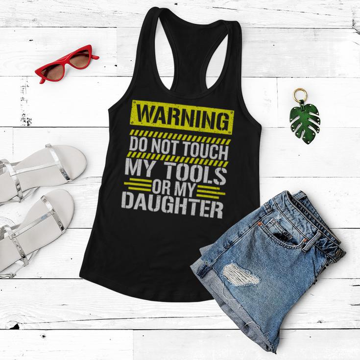 Warning Do Not Touch My Tools 196 Shirt Women Flowy Tank