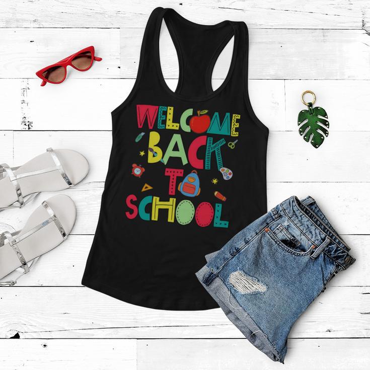 Welcome Back To School Happy First Day 488 Shirt Women Flowy Tank