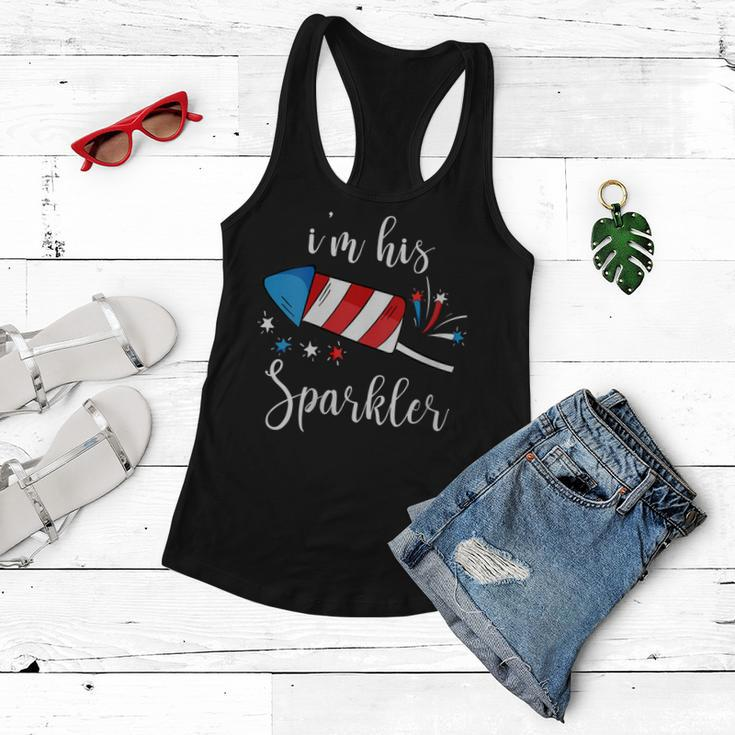 Womens Im His Sparkler Funny 4Th Of July For Women Women Flowy Tank